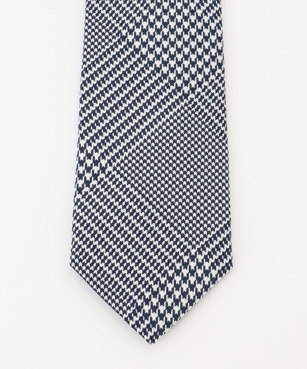 KASHIYAMA KASHIYAMAオリジナル【JAPAN MADE】グレンチェックネクタイ グレー