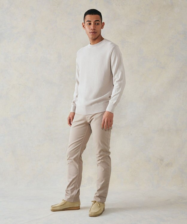 J.PRESS MEN ドライメッシュセーター ライトグレー系