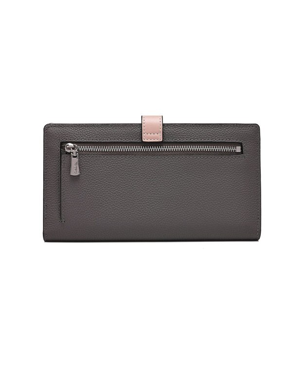 style code 【PADMA/パドマ】ベルトデザイン　シュリンクレザー薄マチ長財布 グレー