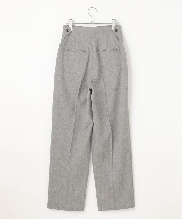 #Newans 【ANSWER for ファッショニスタ 】ウエスト調整可ワイドパンツ グレー系