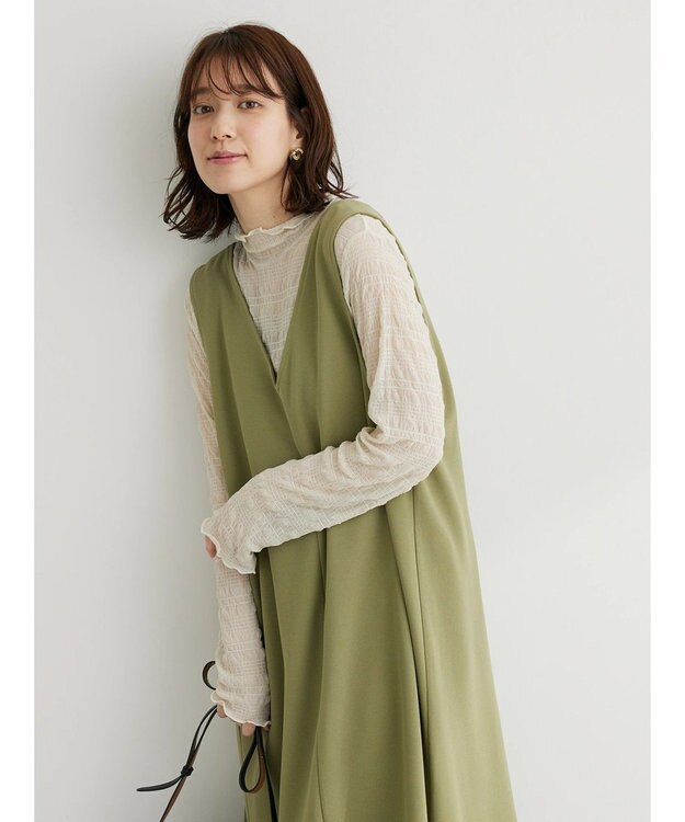 Green Parks ・ＲＡＹ　ＣＡＳＳＩＮ　Ｖネックジャンスカ Khaki
