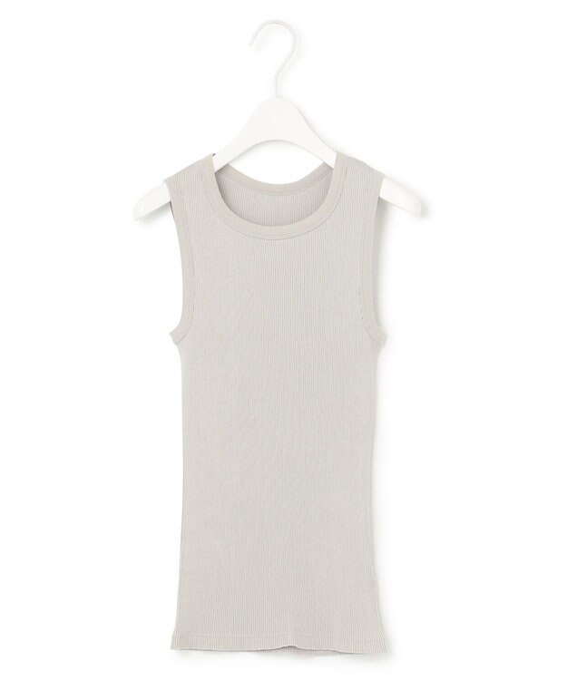 ICB 【洗える】オーガニックリブタンク ノースリーブ トープ系