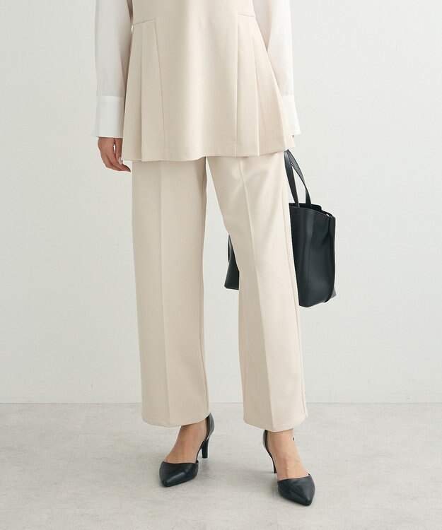 Green Parks ・Ｐｅｔｉｔ　Ｆｌｅｕｒ　タックテーパードパンツ Ivory