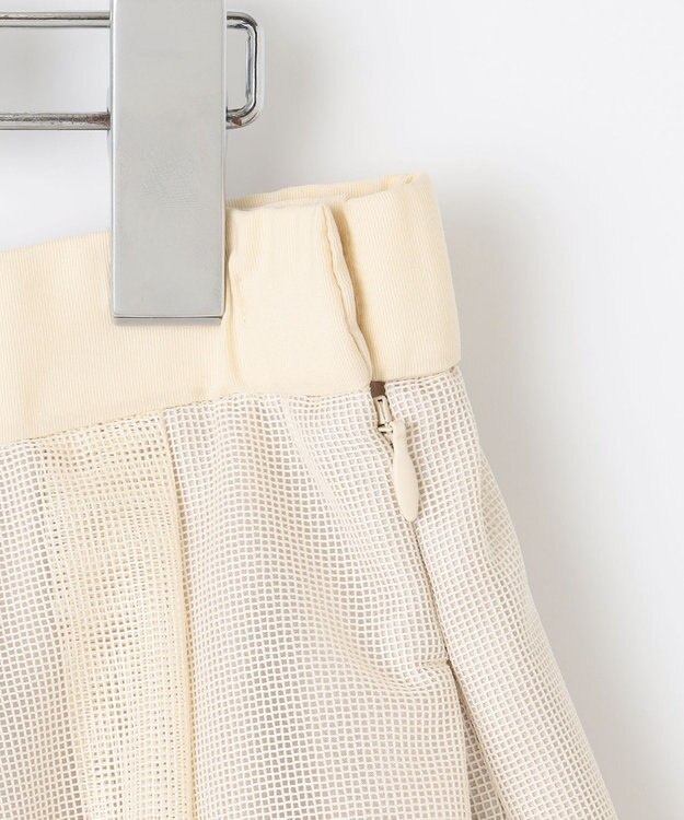 自由区 【Premium Collection】フラワーエンブロイダリーチュール  スカート ベージュ系