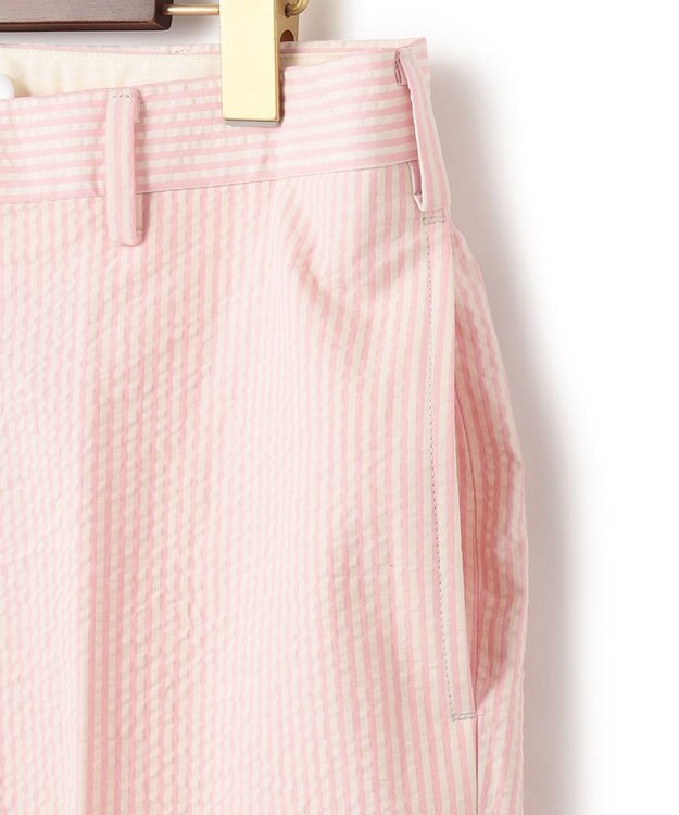 J.PRESS MEN 【定番】シアサッカー パンツ ピンク系1