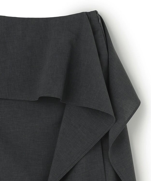 BEIGE， 【イージーケア・セットアップ対応】BATEAU / サイドディテール Iラインスカート Charcoal