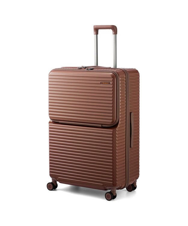 ACE BAGS & LUGGAGE EDGELINK クルーズボックスグリント スーツケース 101L フロントオープン 09144 エッジリンク ブラウン