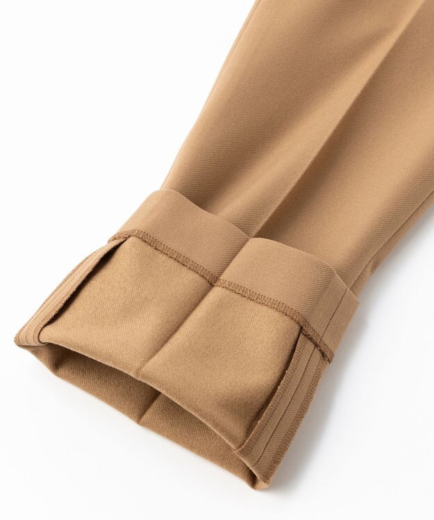 UNFILO 裏起毛テーパードパンツ キャメル