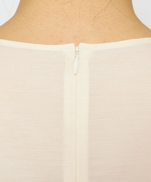 uncrave 【手洗い可】シアー ブラウス（uncrave WHITE） エクリュ