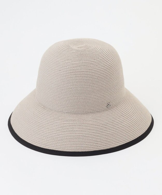 J.PRESS LADIES 【WEB限定カラーあり・洗える・UVカット・畳める】BRAID HAT ライトグレー系