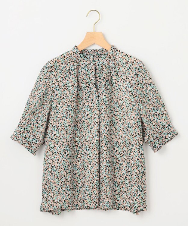 組曲 S ミニフラワープリント ブラウス ピンク系5