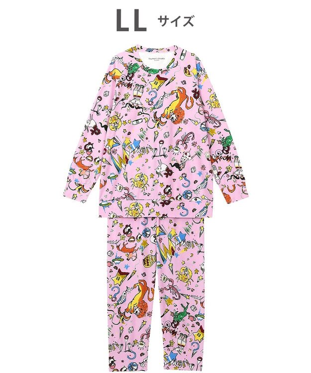 tsumori chisato SLEEP ツモリチサト パジャマ 長袖 長ズボン レディース UDX568 /ワコール ピンク