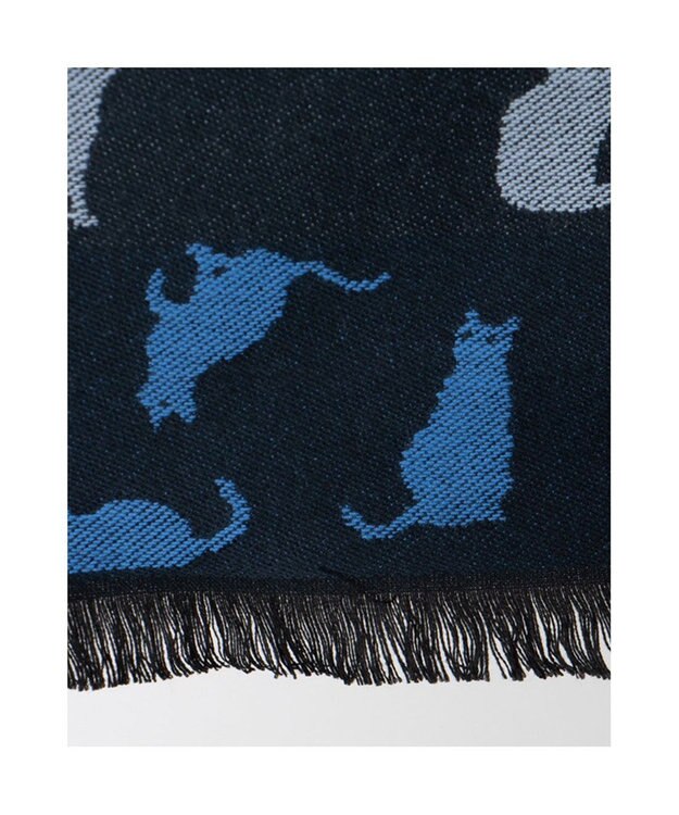 UNBILLION カシュネ cache nez / ランダムキャットマフラー ネイビー