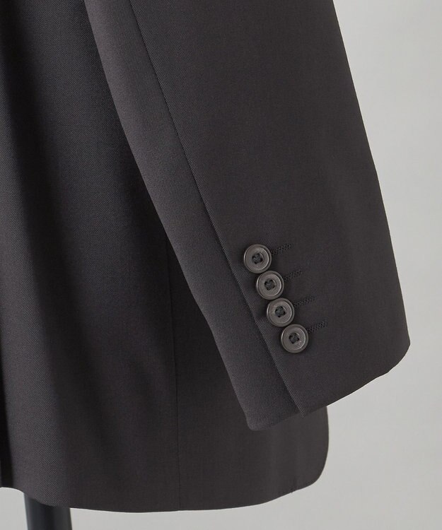 GOTAIRIKU リクルート/フレッシャー/成人式にもおすすめ【しわになりにくい/ストレッチ】ストレッチギャバジン スーツ_ブラック ブラック系