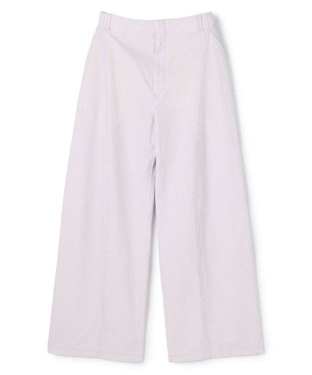 BEIGE， PREHNA / コットンツイル カービーシームワイドパンツ Lilac