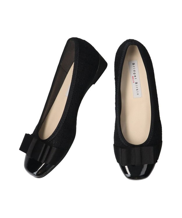 Bridget Birkin ＜3E＞【Bridget Birkin walk】リボンウォーキングパンプス ブラック雑材