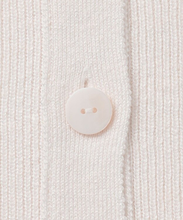 ICB 【洗える】 リネンブレンドシャイン ベスト オフホワイト系