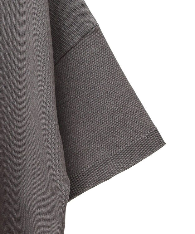 Green Parks ・ＡＮＤＳＥＡＲＣＨ　ニット５分袖プルオーバー Charcoal Gray