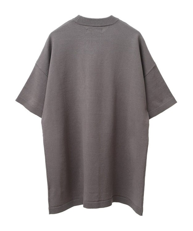 Green Parks ・ＡＮＤＳＥＡＲＣＨ　ニット５分袖プルオーバー Charcoal Gray