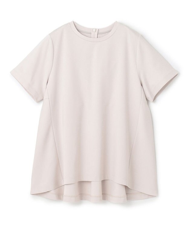 UNFILO L BEAUTY FORM-T バックフレアTシャツ グレージュ