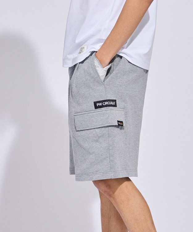 PW CIRCULUS 【MEN】ワイドハーフパンツ ゴルフ グレー系