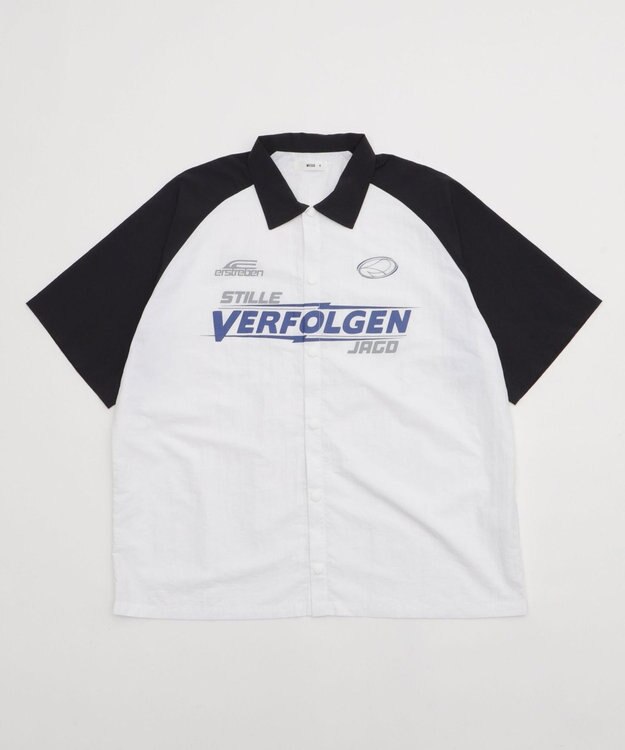 WEGO 【ユニセックス着用ITEM】ラグラングラフィックシャツ（SS） ブラックその他