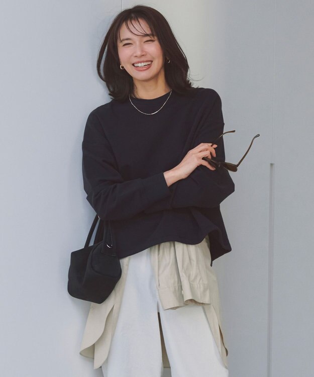 UNFILO ハイストレッチ ドロストスウェット ネイビー