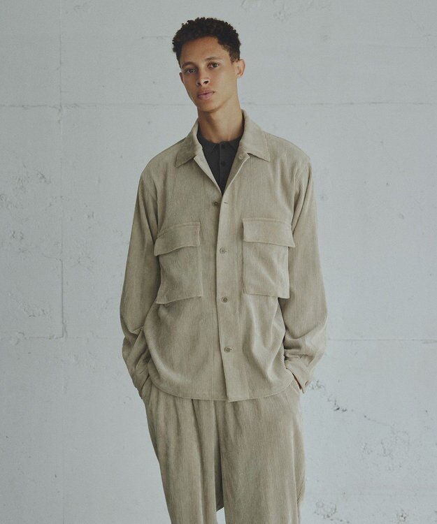 UNFILO MENS 【男女兼用】リラックス コーデュロイ ブルゾン ベージュ