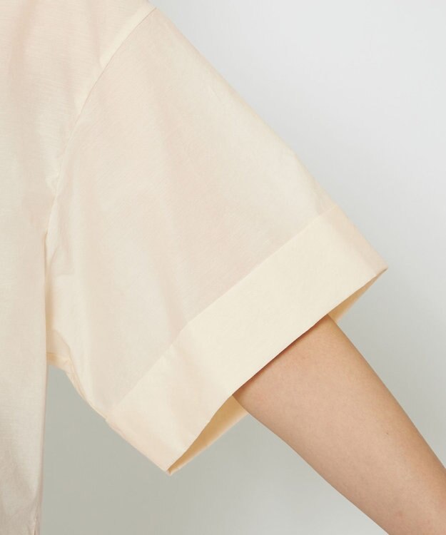 uncrave 【手洗い可】シアー ブラウス（uncrave WHITE） エクリュ