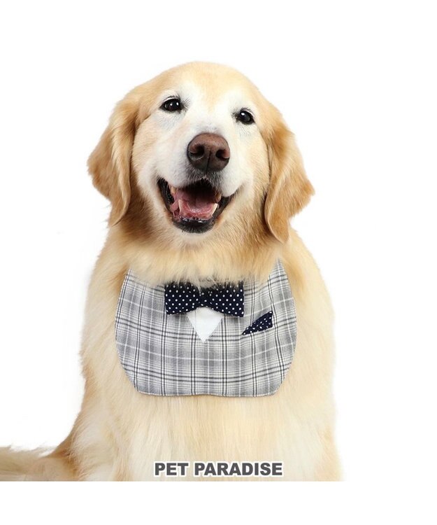 PET PARADISE ペットパラダイス 蝶ネクタイ スタイ 《チェック柄》 中型犬 大型犬 チェック柄