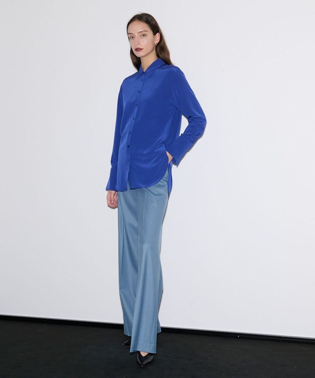 JOSEPH 【洗える】ニューシーディーシー　シャツブラウス Lapis