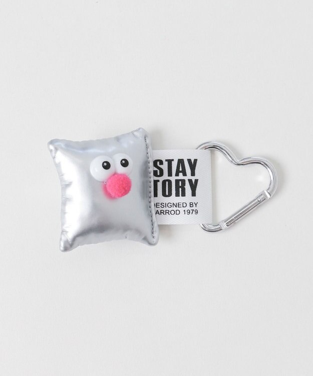 WEGO スクエアモンスターキーホルダー シルバー