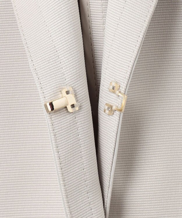 自由区 S 【洗える】グログランパフスリーブ ジャケット ベージュ