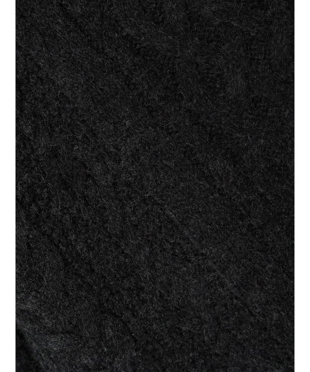 CRAFT STANDARD BOUTIQUE ラグランケーブルニットプルオーバー　 Dark Gray Mixture