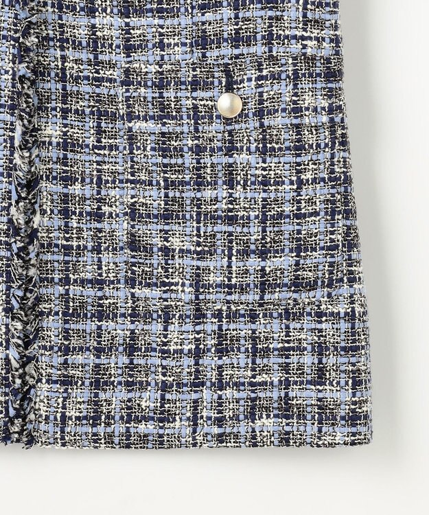 J.PRESS LADIES ファニーツイード ジレ ネイビー系