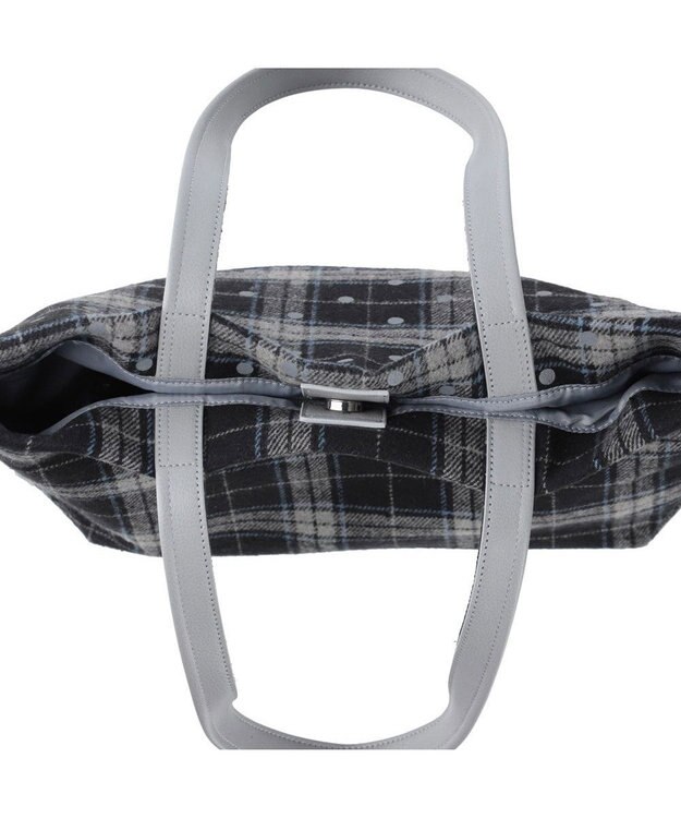 ROOTOTE 1337【フェルト生地】LT.ミディアム.ドットチェック-A 01：ブラック