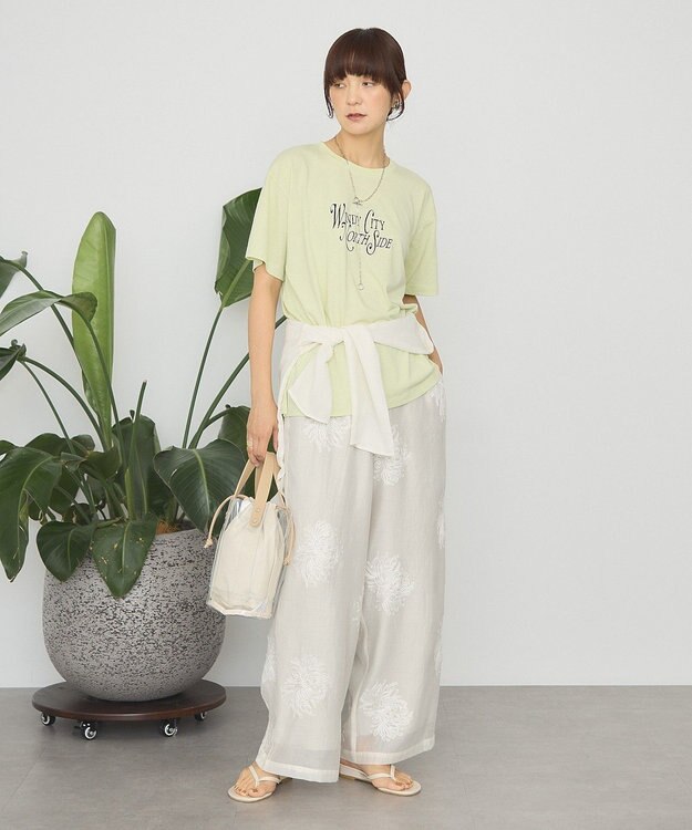 AMERICAN HOLIC レースシャイニーパンツ Ivory