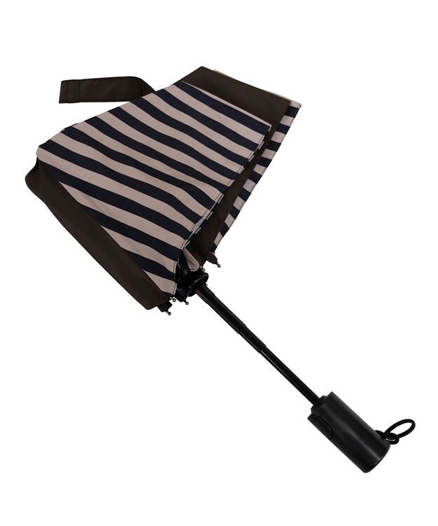 +RING 【簡単/便利】UNISEX 自動開閉式 折傘58cm BRN-STP T1239 ブラウン