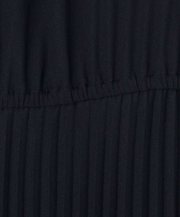 ANY SIS ノーブルプリーツ ワンピース ネイビー