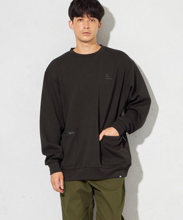 SHARE PARK MENS 【UNISEX】エアリッチダンボールクルーネック（L・XLサイズ） ブラック
