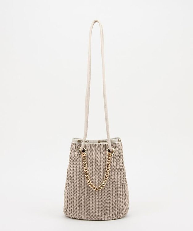 LeSportsac CHAIN CROCHET SM BUCKET/ベージュクロシェ ベージュクロシェ