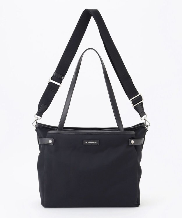 LA BAGAGERIE 【撥水ナイロン】ベーシックA4トート ブラック