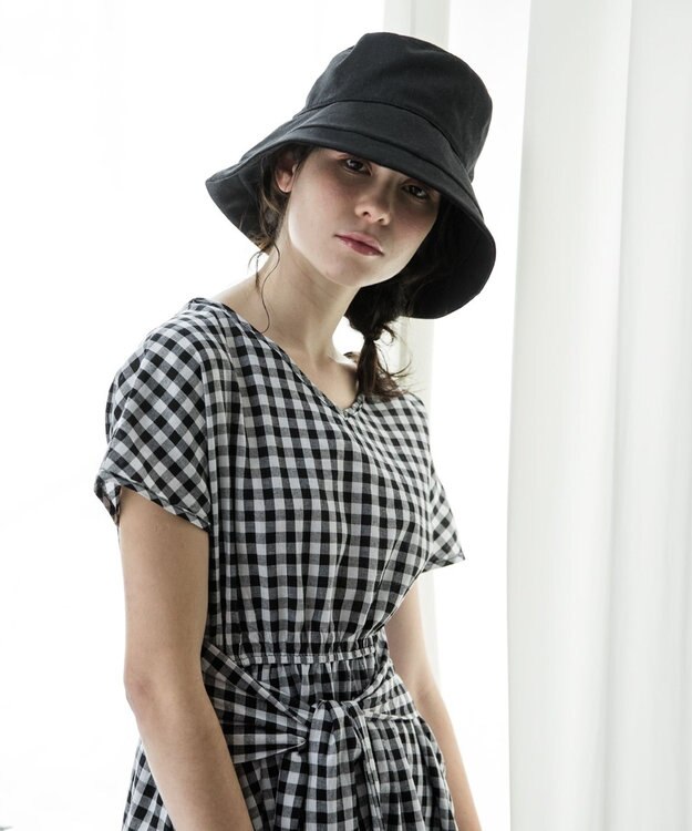 MOONBAT 【一級遮光/UVカット】UVラフィネハット（つばの広さノーマル）速乾/接触冷感/手洗いOK/サイズ調整可能/抗菌防臭加工 ブラック