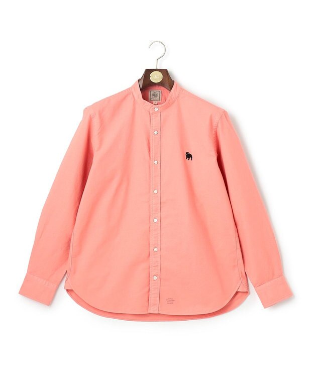 J.PRESS MEN バックブルバンドカラーシャツ ライトオレンジ系