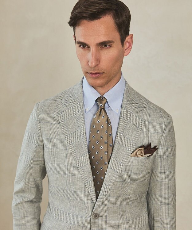 GOTAIRIKU 春夏向け【形態安定】SUMMERPREMIUMPLEATS_ボタンダウンカラー 長袖ドレスシャツ(25/26年モデル) サックスブルー系