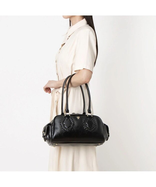 ANNA SUI ジーナ ハンドバッグ クロ