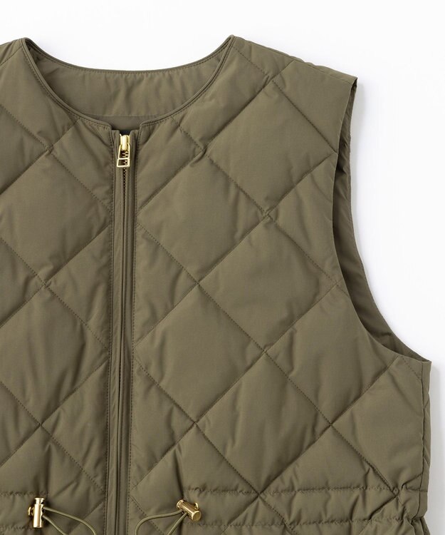 UNFILO 【TAION×UNFILO 】キルティングダウン ジレ カーキ