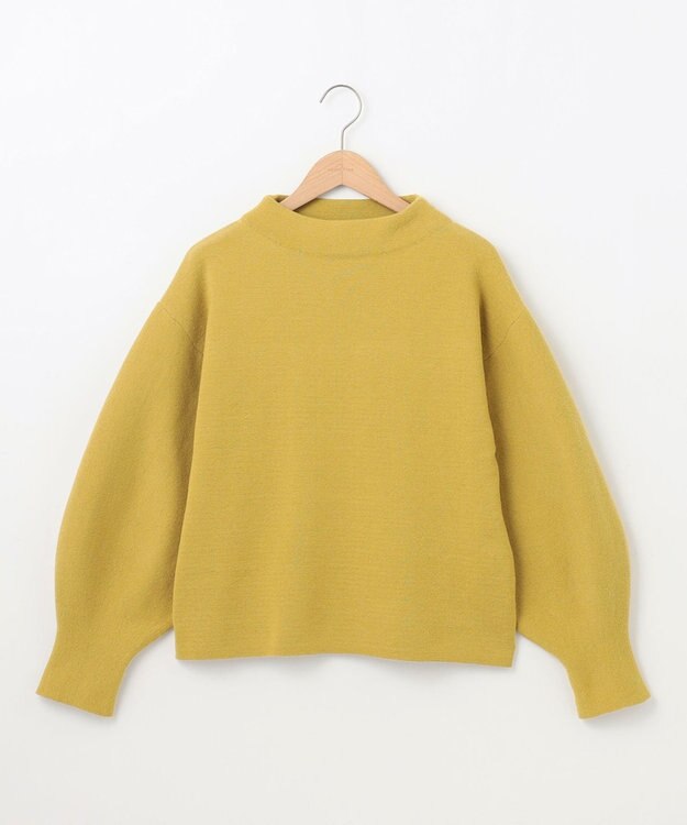 SHARE PARK LADIES ミラノリブボリュームスリーブニット イエロー系