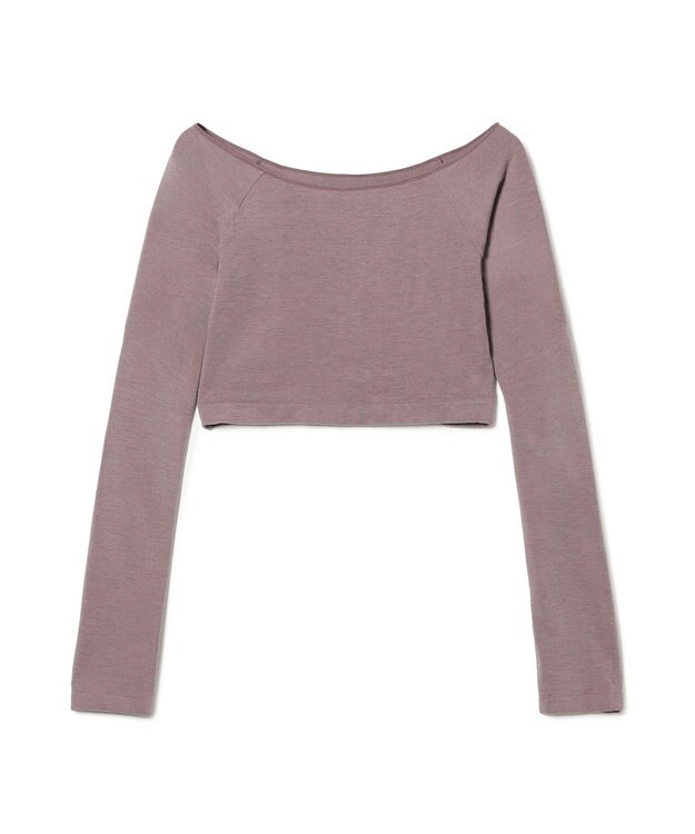 Chacott ラウンドネック・ショートトップ (サーモギア(R)糸使用） グレイッシュライラック