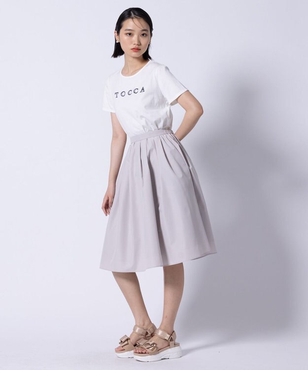 TOCCA TEXT LOGO TEE Tシャツ アイボリー系